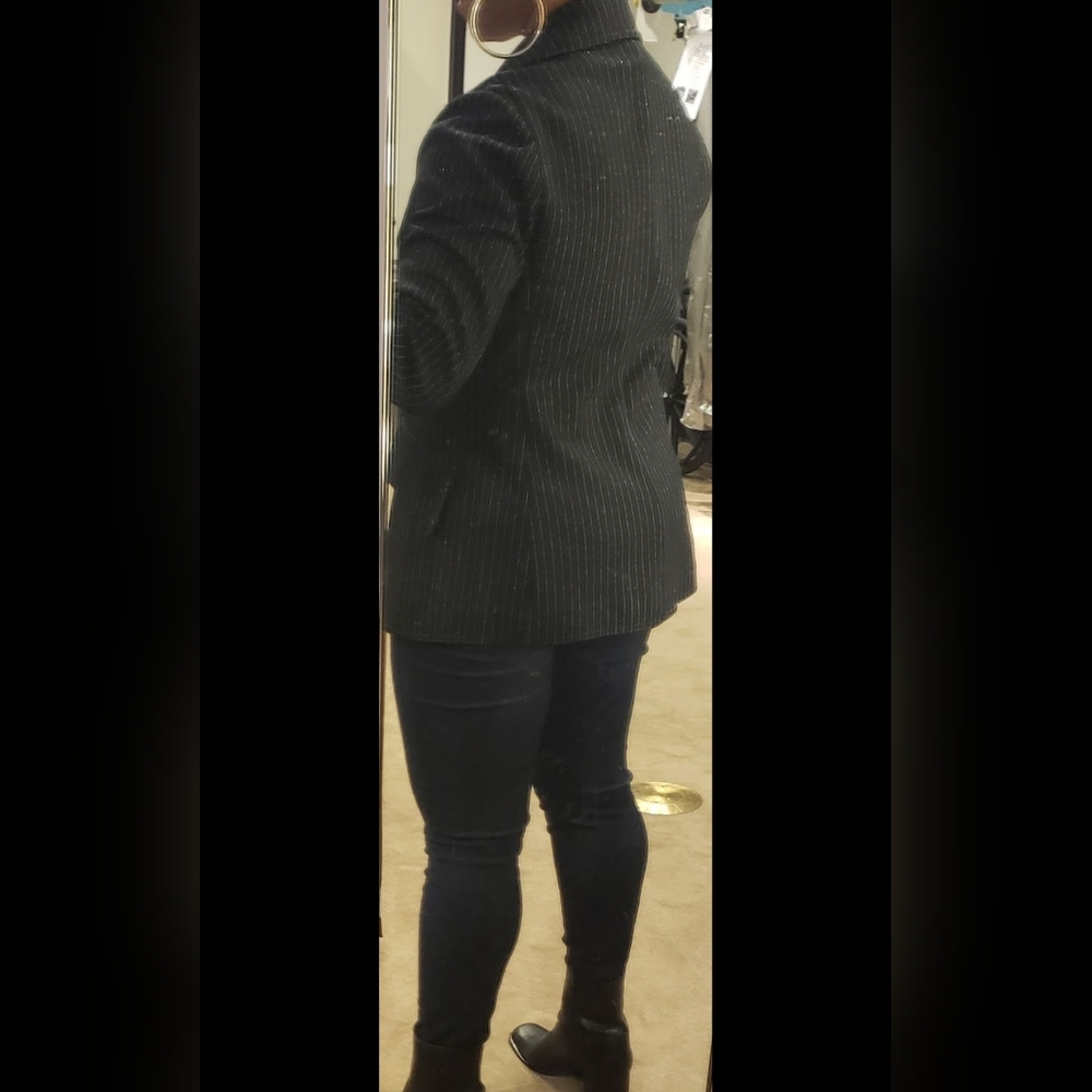 Black Pinstripe Blazer